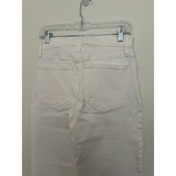 Madewell The Petite Mid-Rise Perfect Vintage Straight Jean in Tile White Sz 25P - Picture 8 of 11